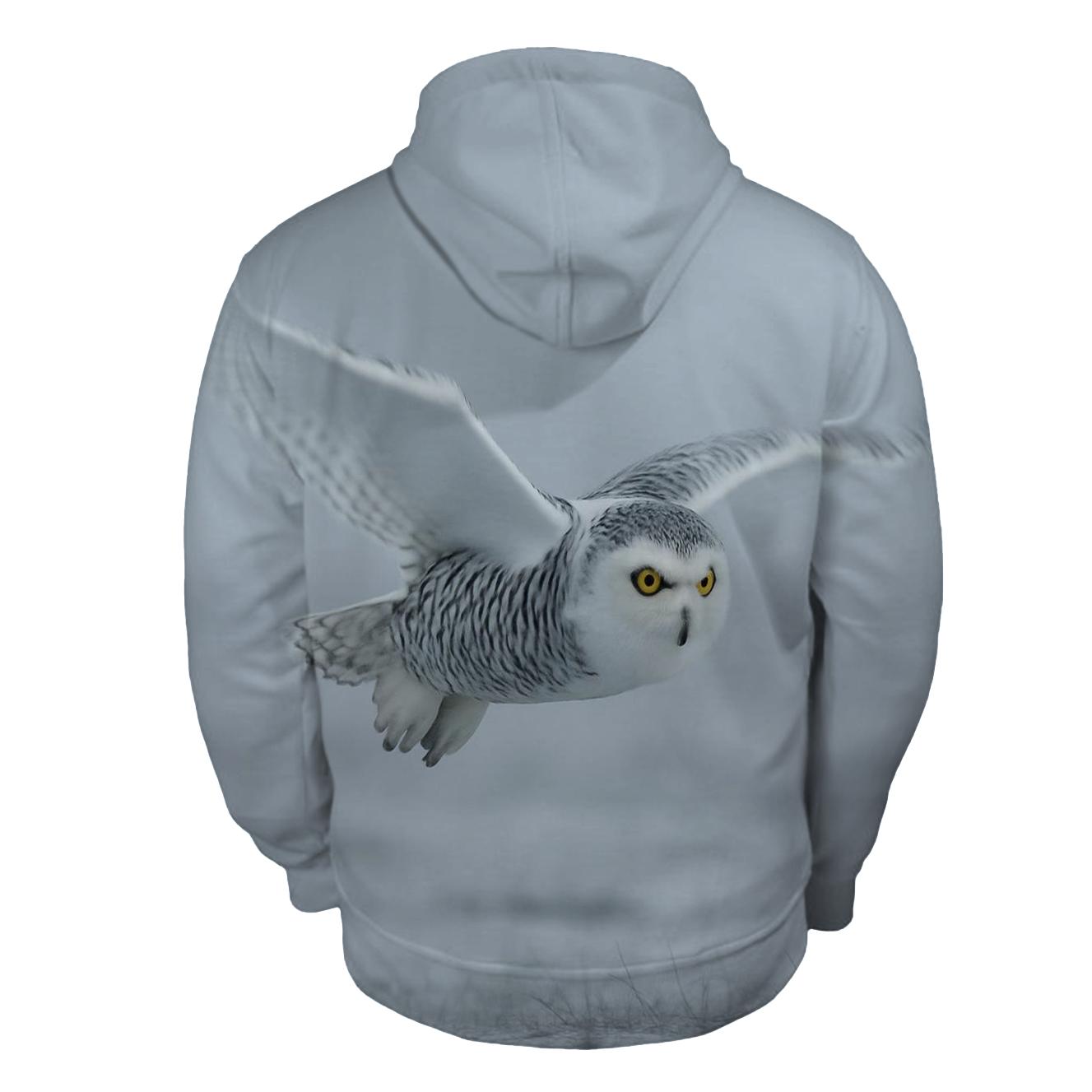 Fogline Forager Snowy Owl premium hoodies