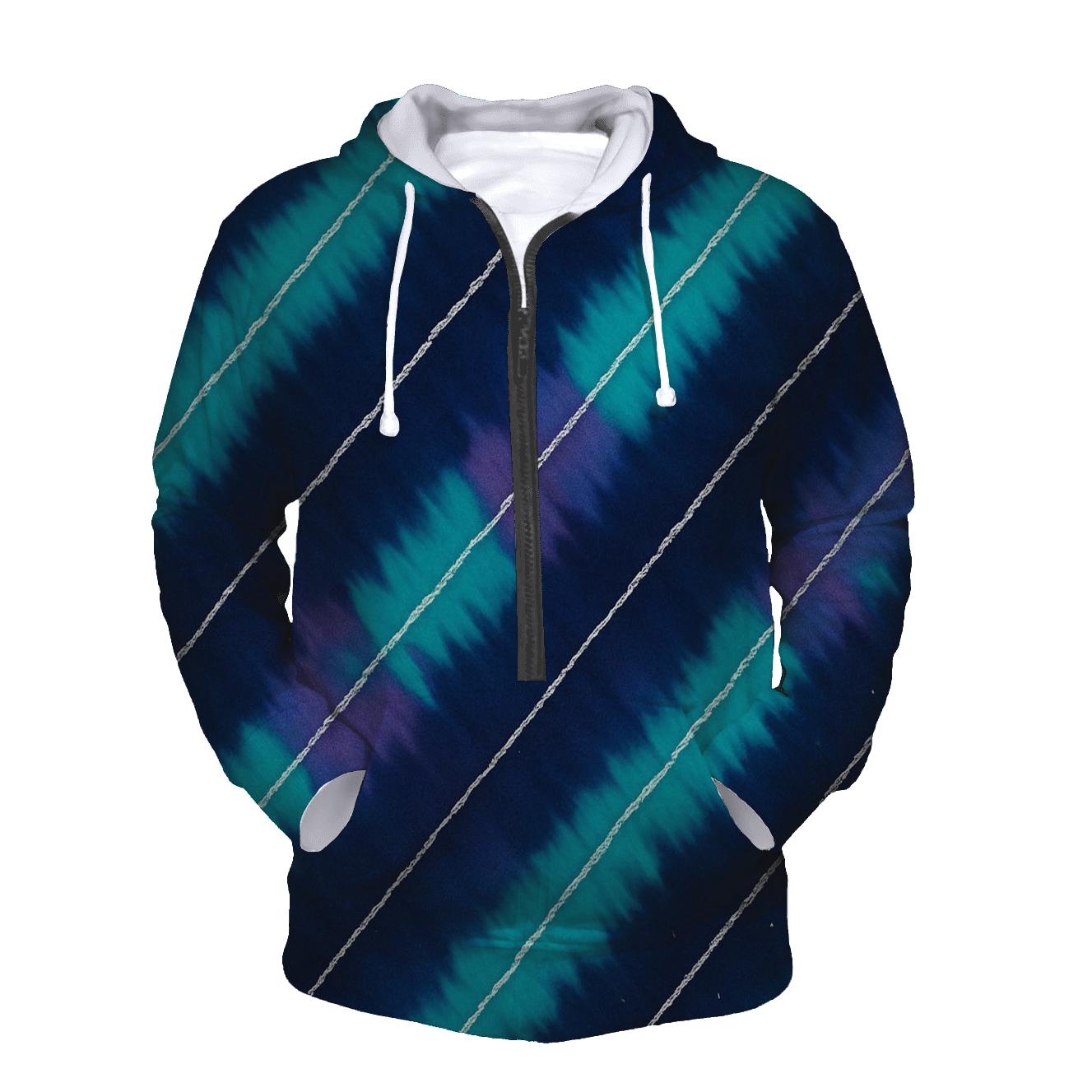 Arashi Comet Trail Diagonals zip-up hoodies