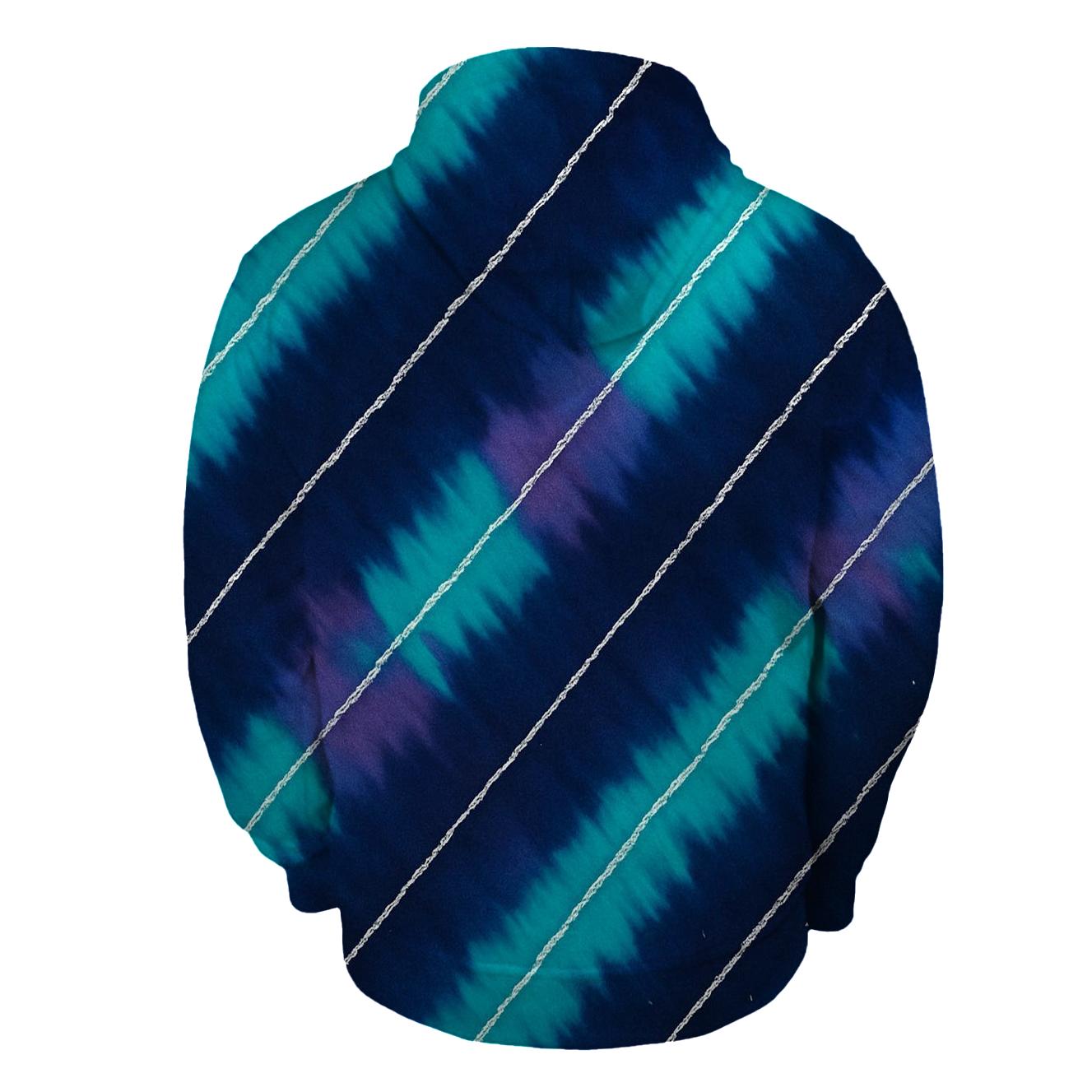 Arashi Comet Trail Diagonals zip-up hoodies