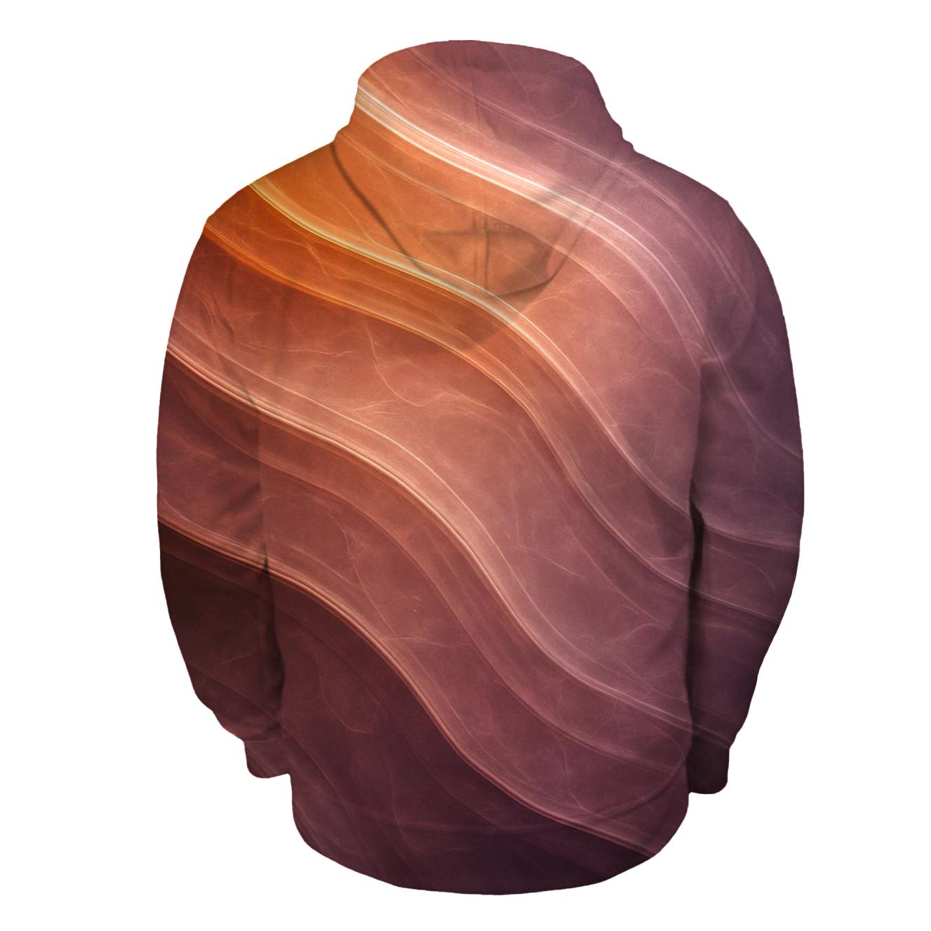 Molten Quartz Flow Gradient embroidered hoodies