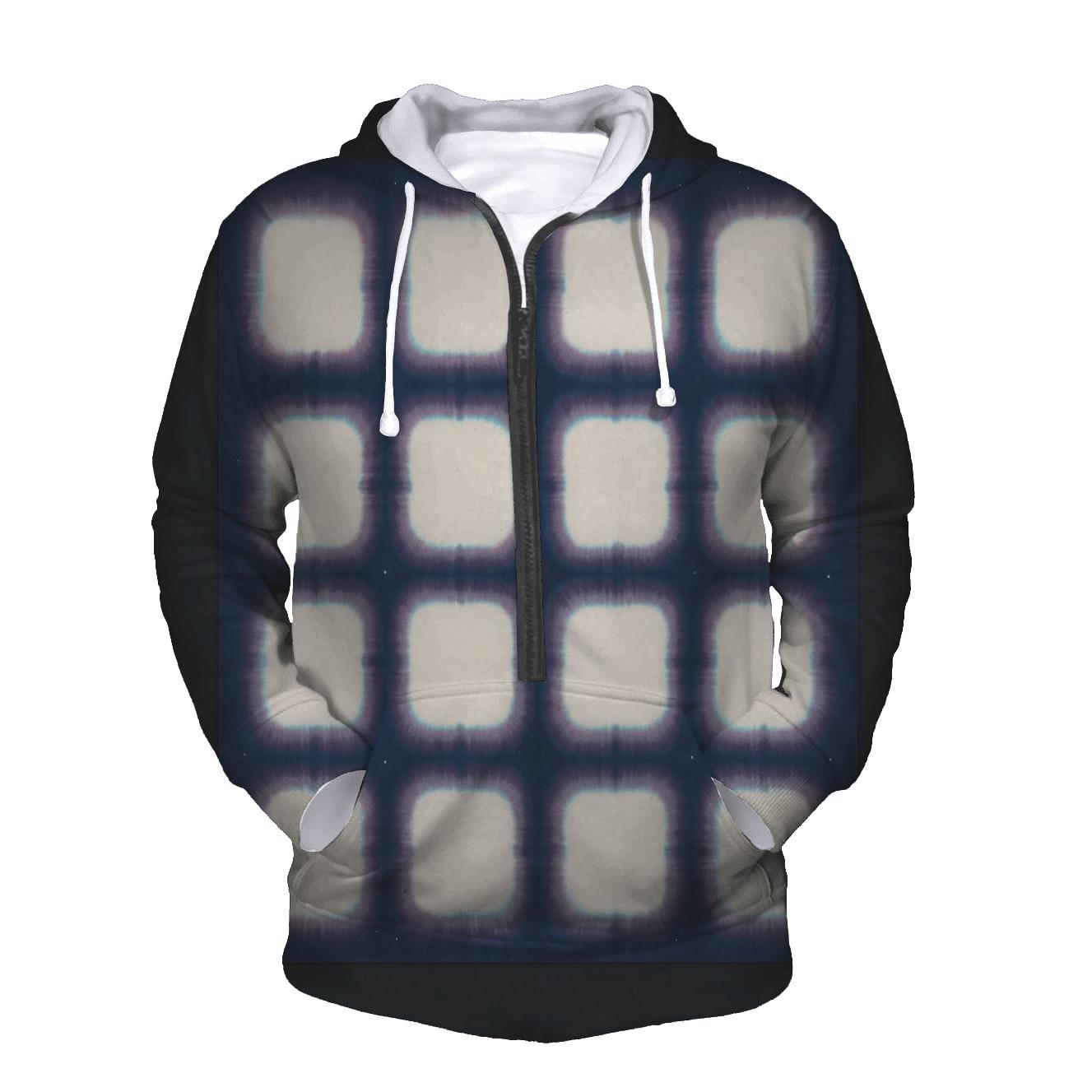 Itajime Eclipse Window Grid pullover hoodies