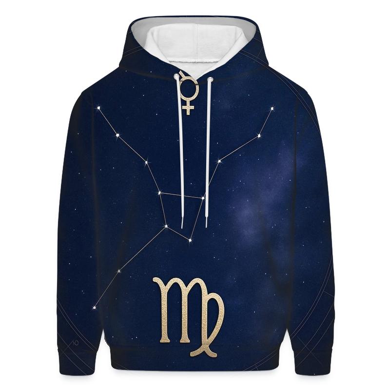 Virgo Mercury Garden Star Chart printed hoodies
