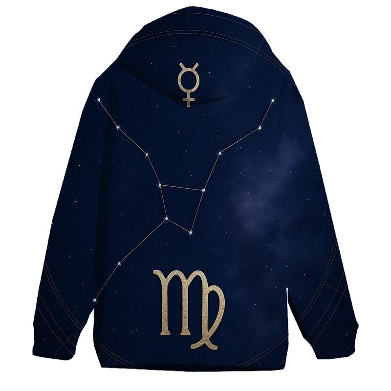Virgo Mercury Garden Star Chart printed hoodies