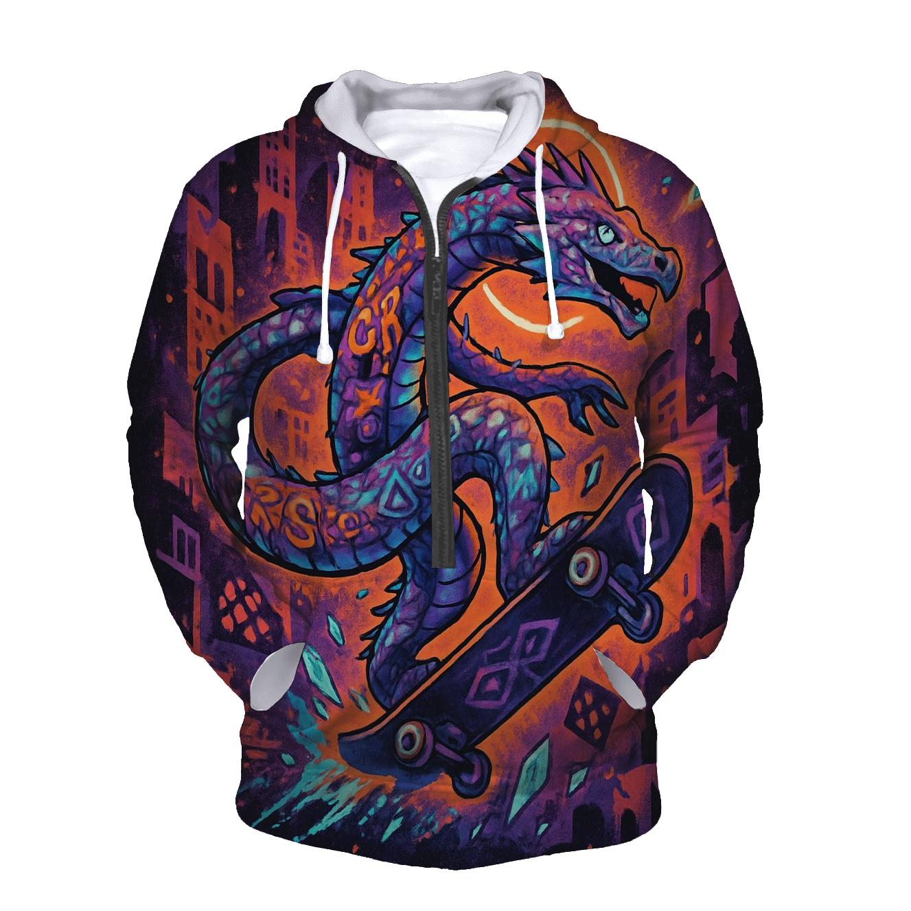 Runic Skate Serpent lightweight hoodies
