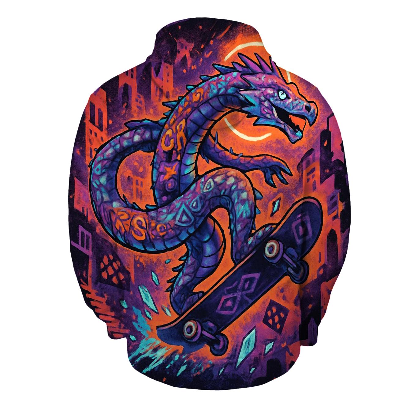 Runic Skate Serpent lightweight hoodies