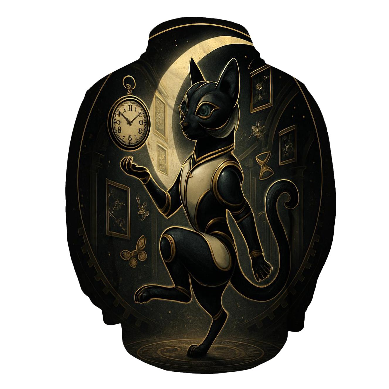Clockwork Moonlight Cat Curator hoodie trends