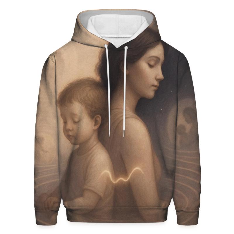 The Pulse Beneath The Years A Mother And Child Sharing One Quiet Rhythm hoodie trends