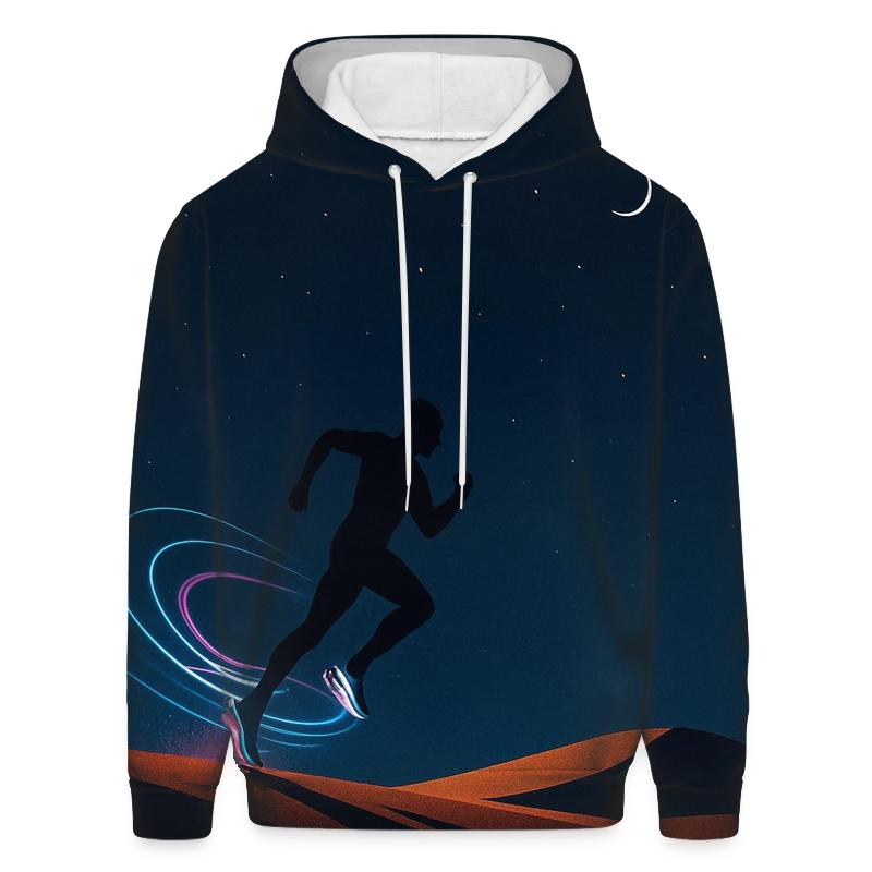 Desert Night Marathon Light Trails pullover hoodies