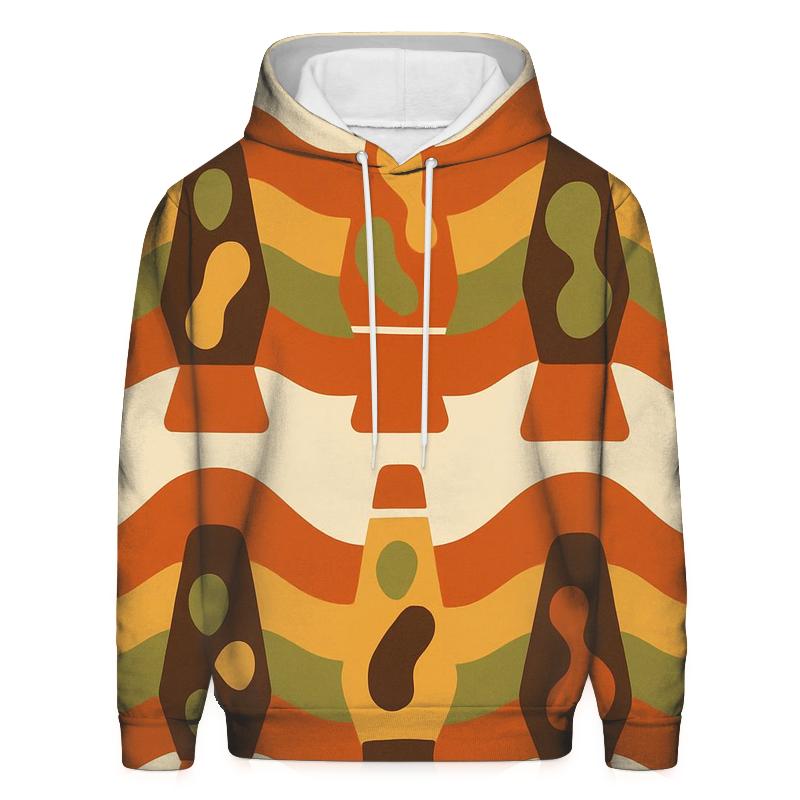 Groovy Lava Lamp Silhouette Waves hoodie styles