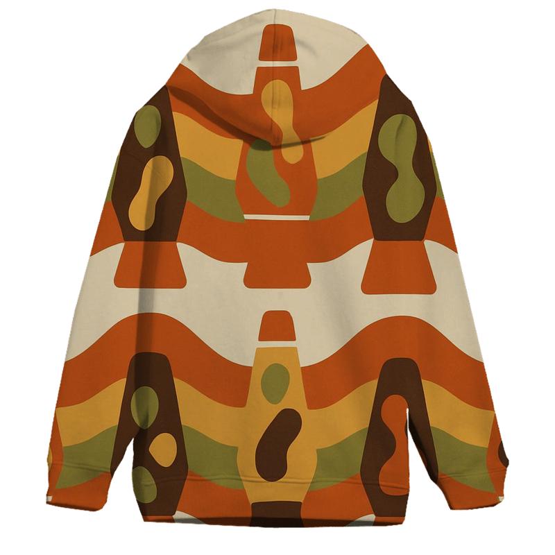 Groovy Lava Lamp Silhouette Waves hoodie styles