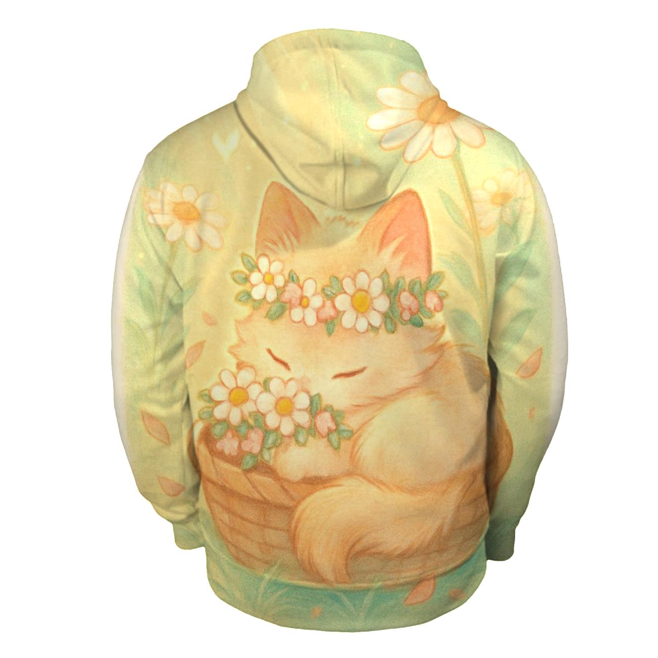 Sunbeam Meadow Basket Kitten hoodies fashion