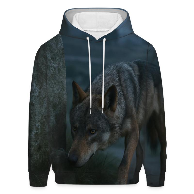 Iberian Wolf At The Transhumance Waystone heavyweight hoodies