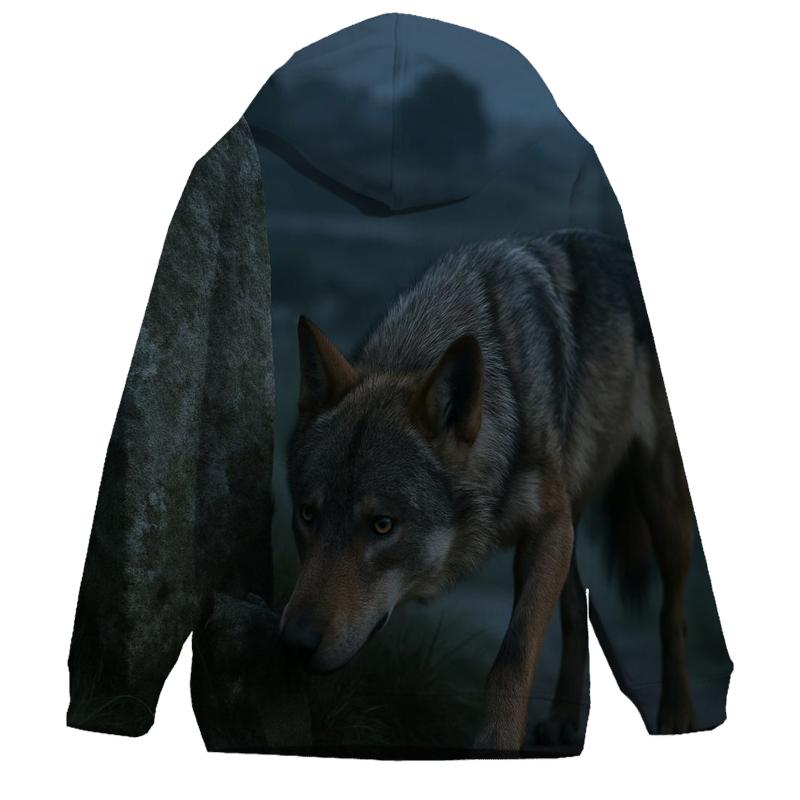 Iberian Wolf At The Transhumance Waystone heavyweight hoodies