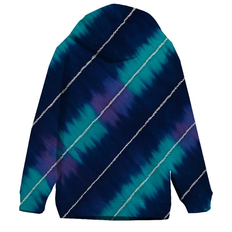 Arashi Comet Trail Diagonals embroidered hoodies