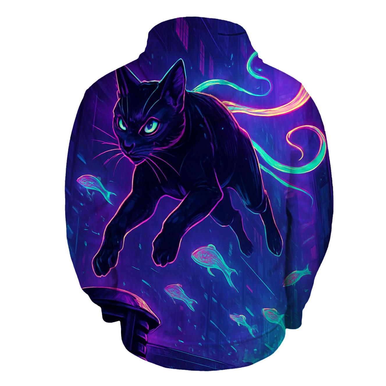 Neon Koi Rain Alley Cat Drifter pullover hoodies