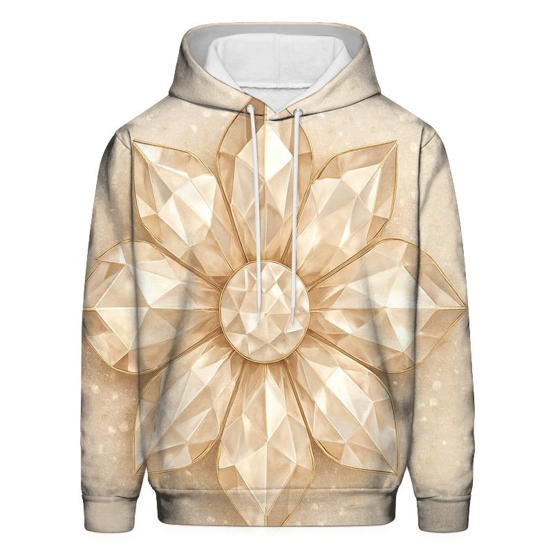 Champagne Facet Blossom graphic hoodies