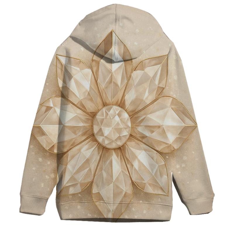 Champagne Facet Blossom graphic hoodies