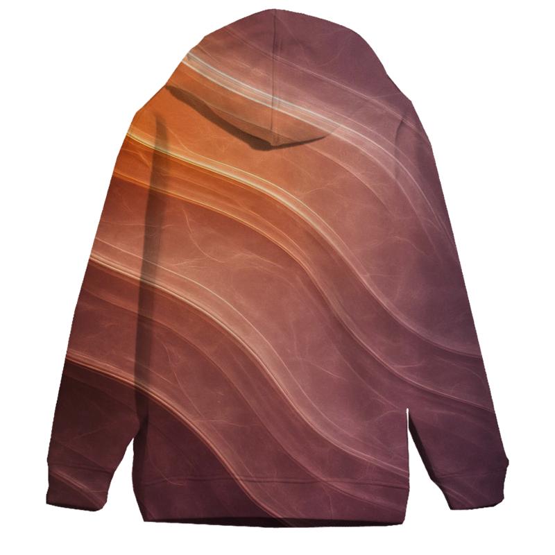 Molten Quartz Flow Gradient zip-up hoodies
