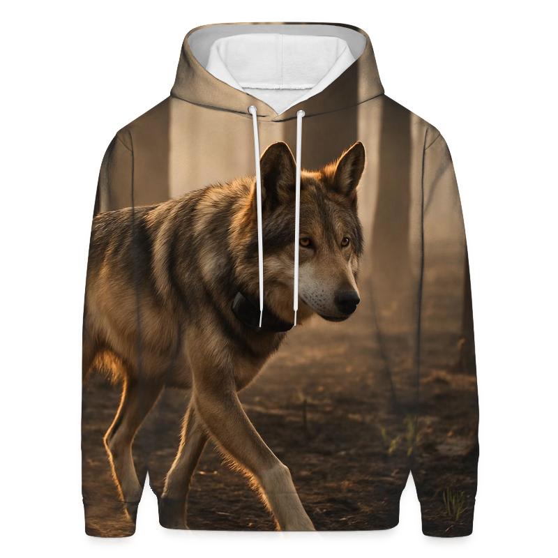 Mexican Gray Wolf In The Post Fire Recovery Zone hoodie designs