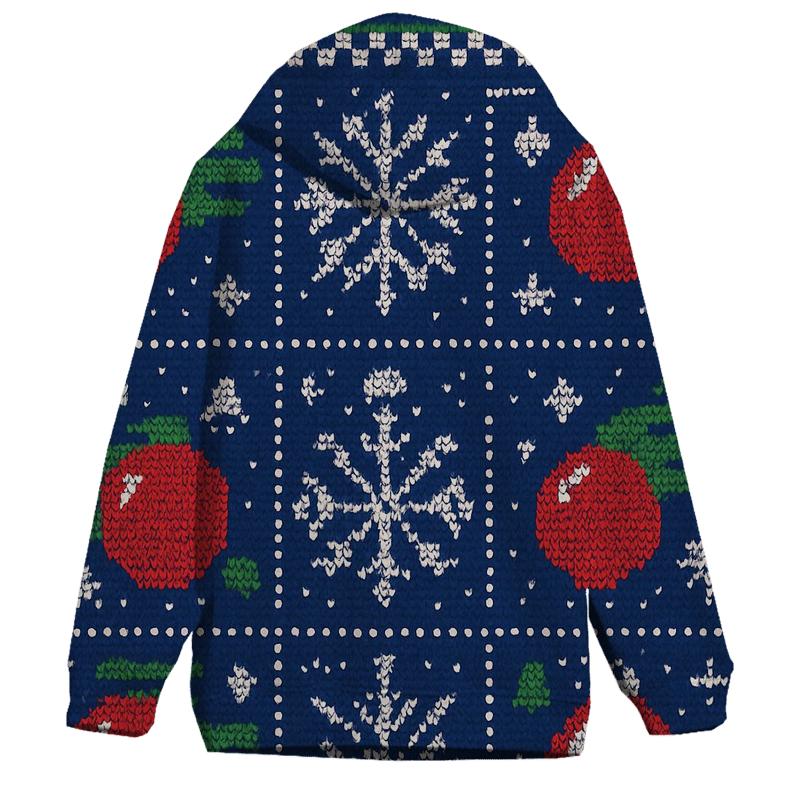 Ornament Comet Carousel Knit Panel Design lightweight hoodies