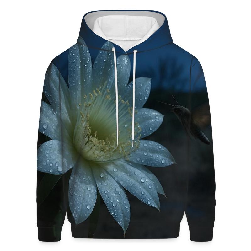 Night Blooming Cereus After Desert Rain designer hoodies