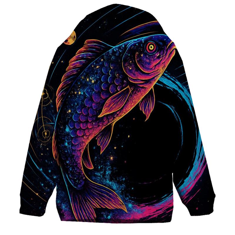 Chrono Koi Through The Gravity Well pullover hoodies