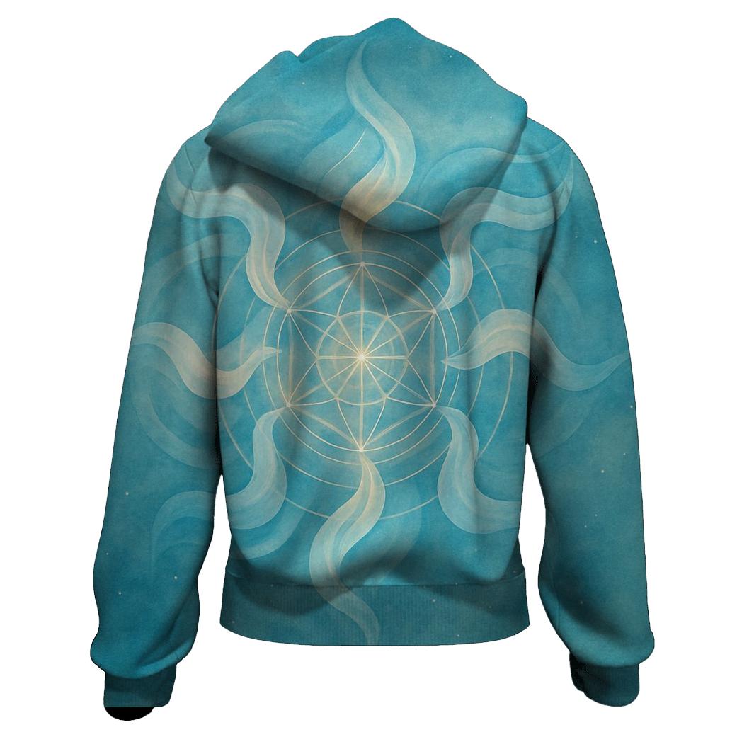 Luminous Breath Mandala pullover hoodies