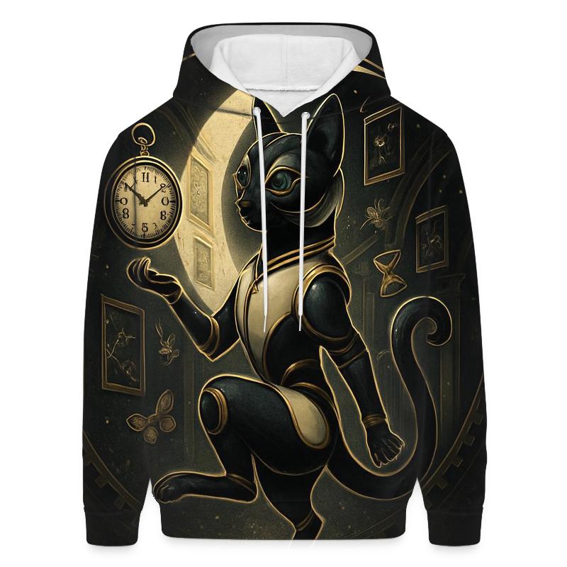 Clockwork Moonlight Cat Curator premium hoodies