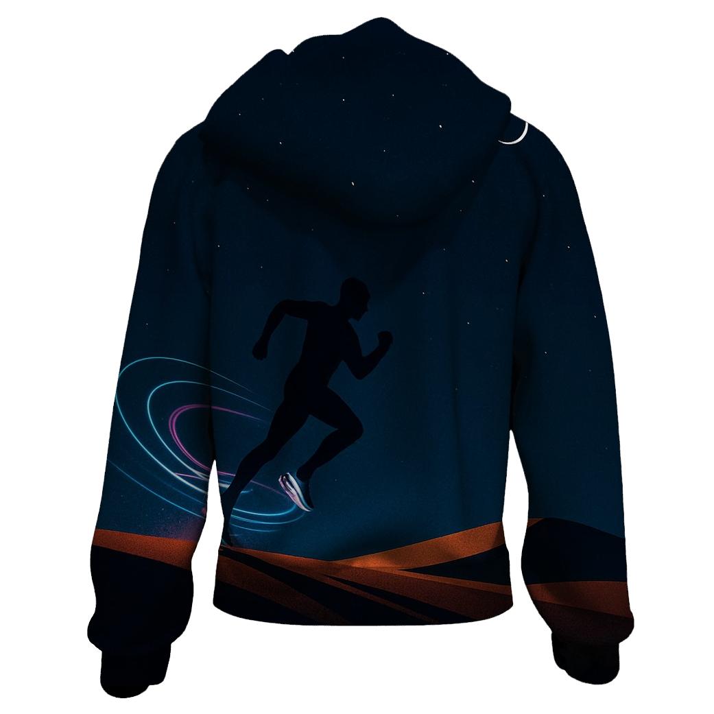Desert Night Marathon Light Trails custom hoodies