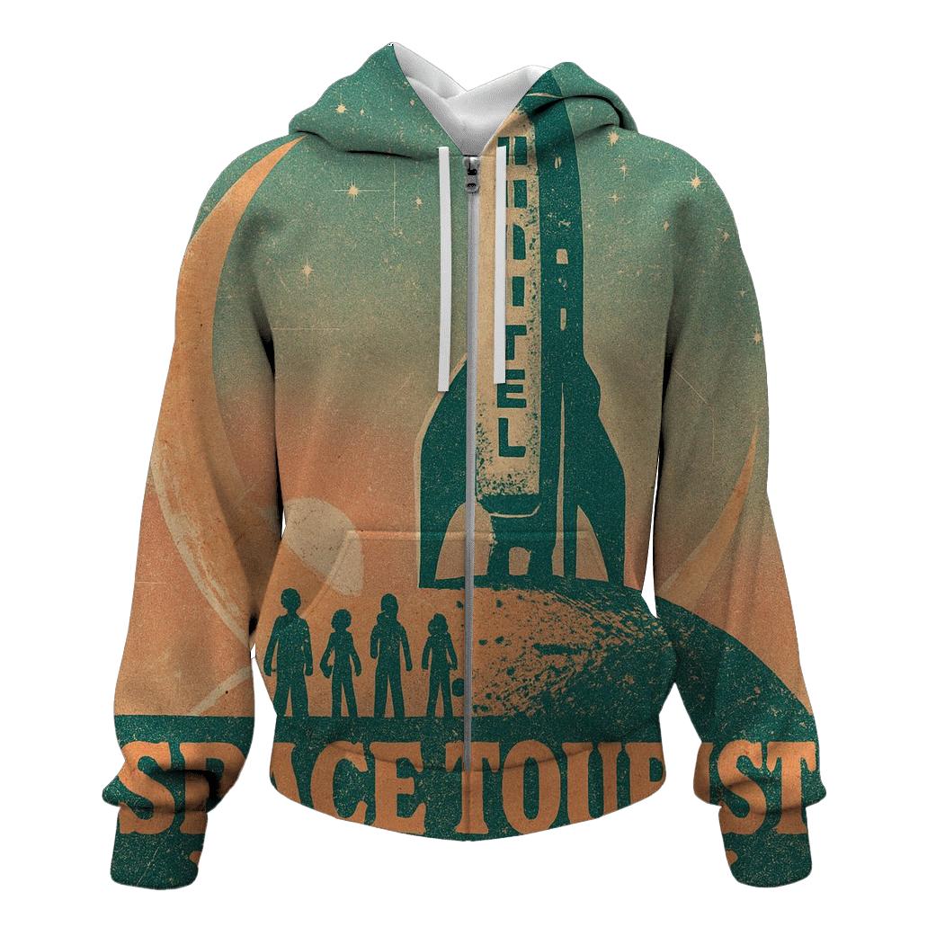 Worn Space Tourist Postcard 1977 hoodie styles