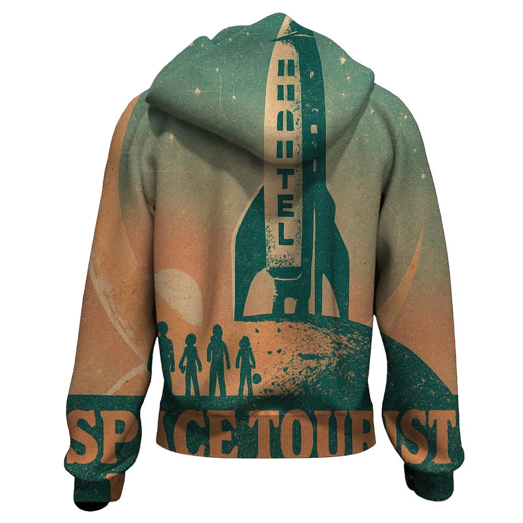 Worn Space Tourist Postcard 1977 hoodie styles