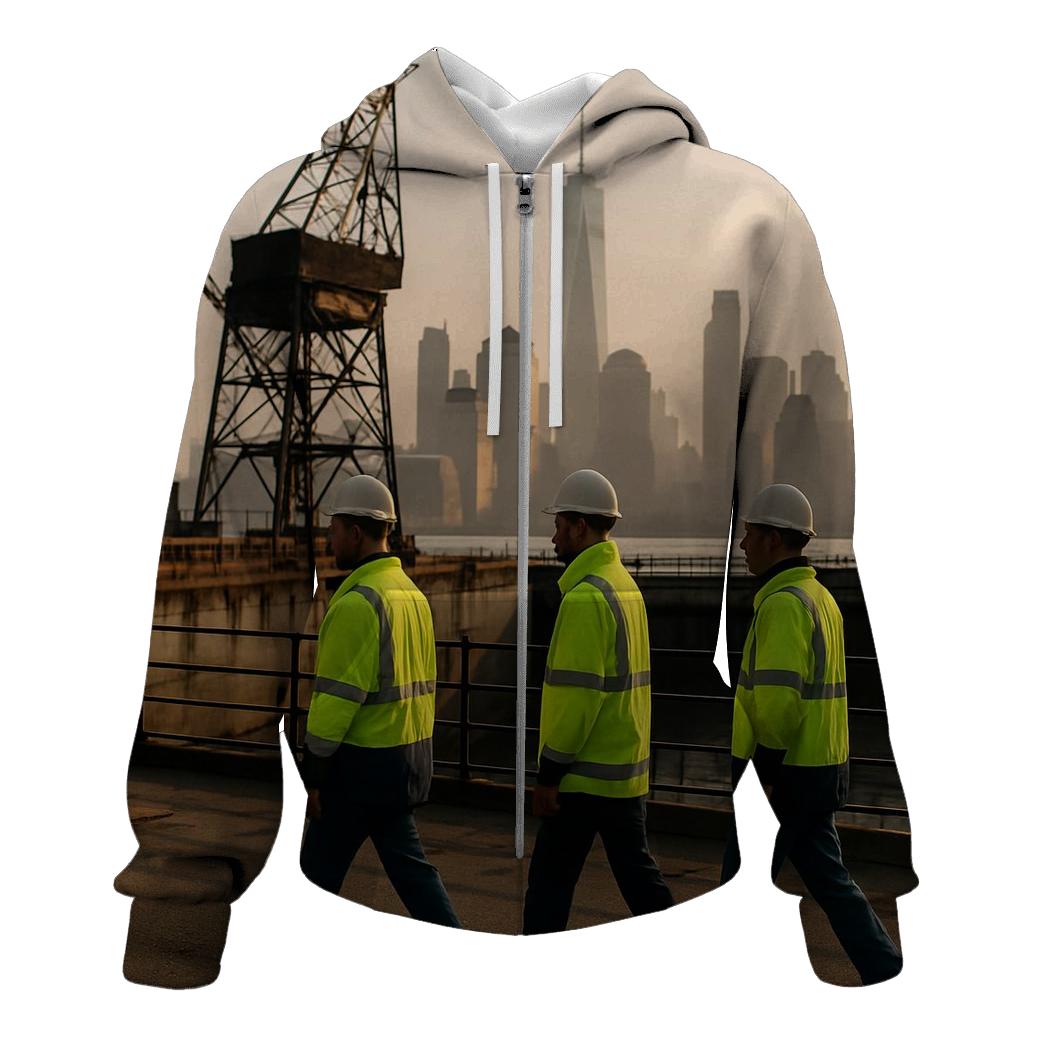Brooklyn Navy Yard Shift Change With Lower Manhattan Beyond hoodie styles