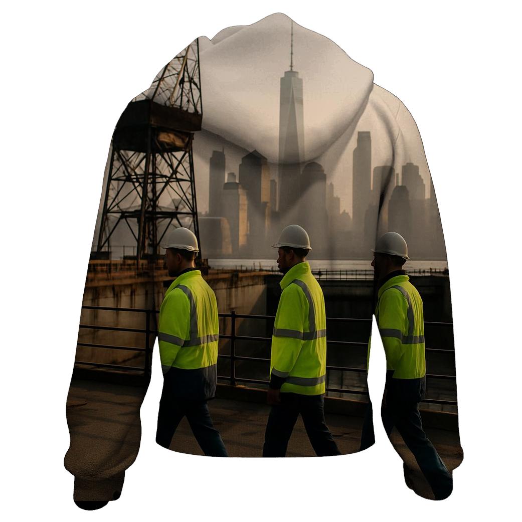 Brooklyn Navy Yard Shift Change With Lower Manhattan Beyond hoodie styles