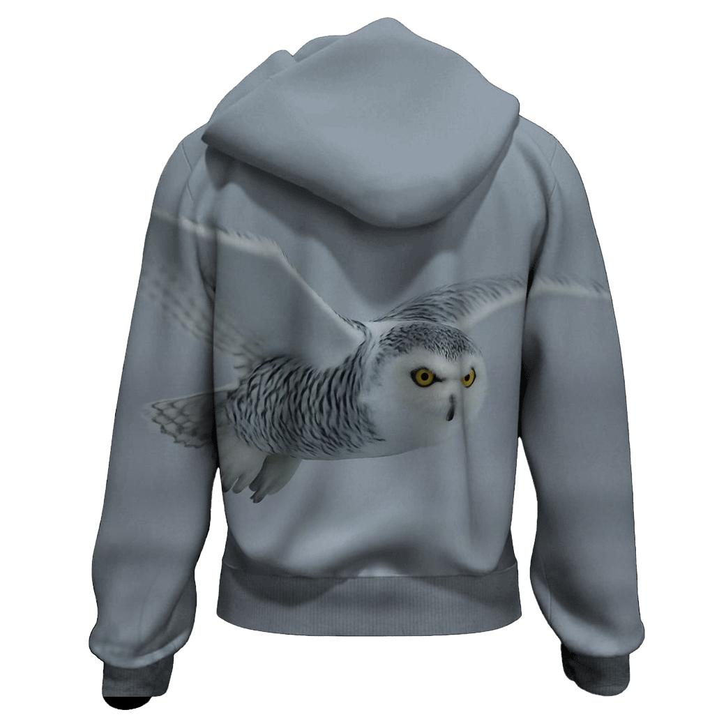 Fogline Forager Snowy Owl premium hoodies