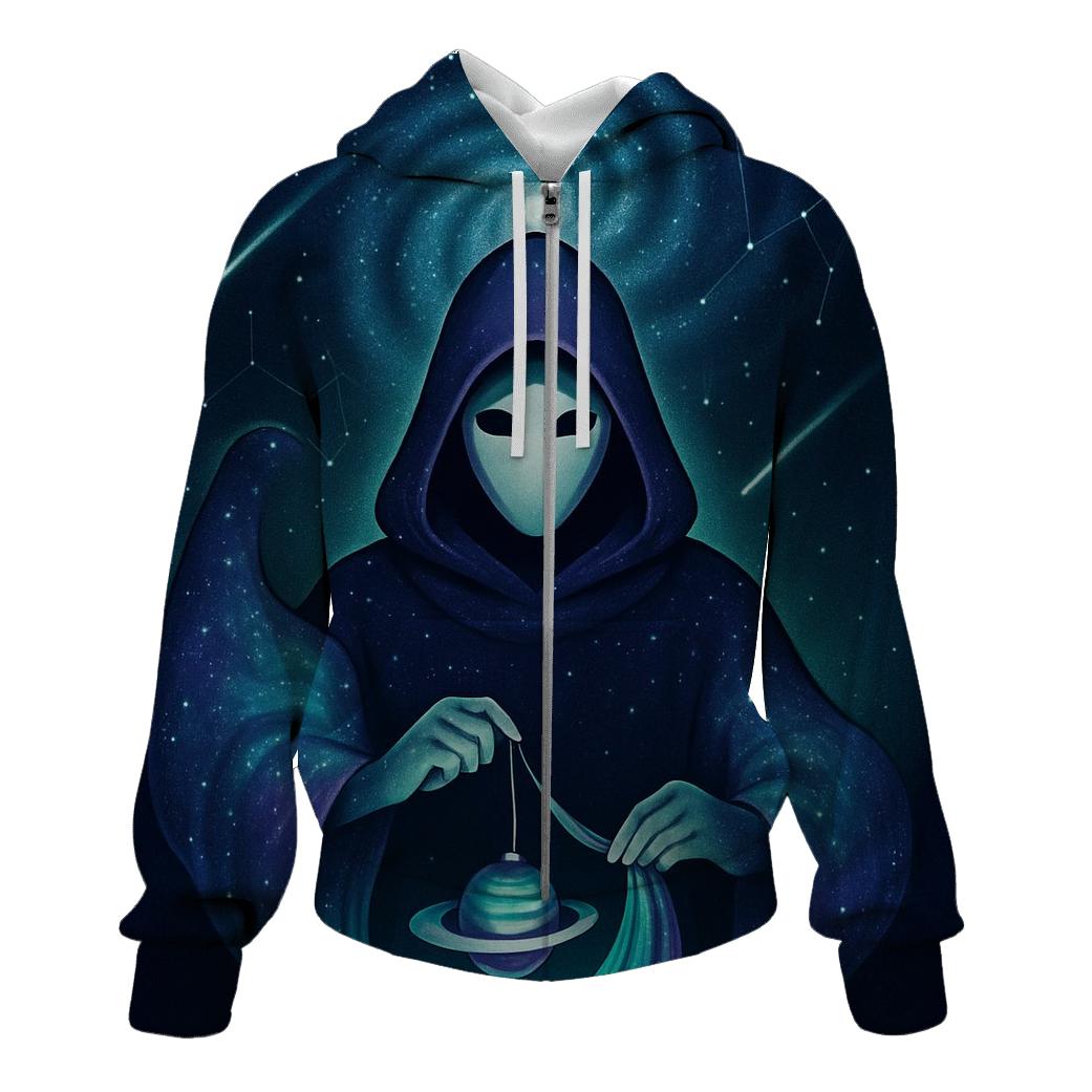 Aurora Loom Of The Star Weaver zip-up hoodies
