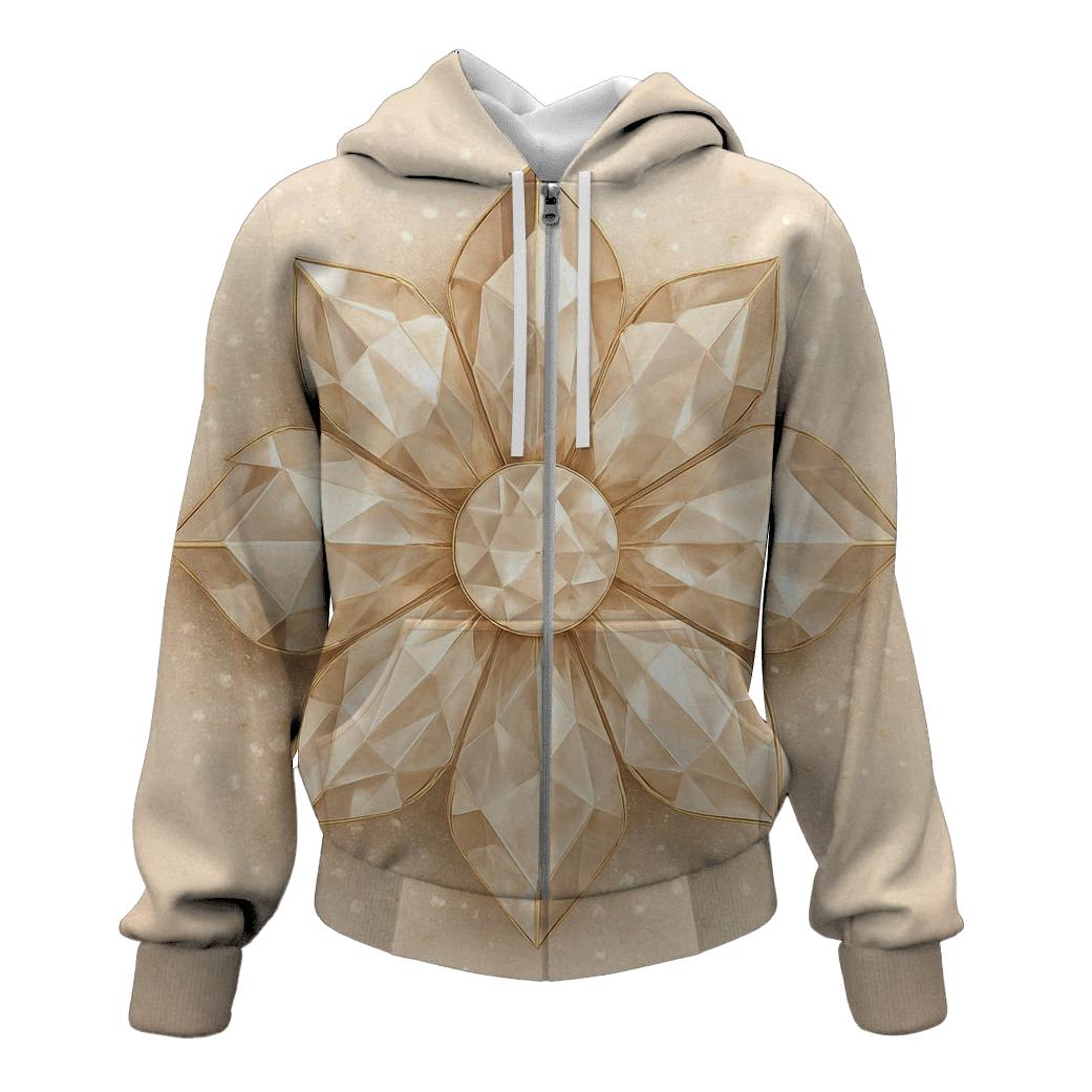 Champagne Facet Blossom premium hoodies