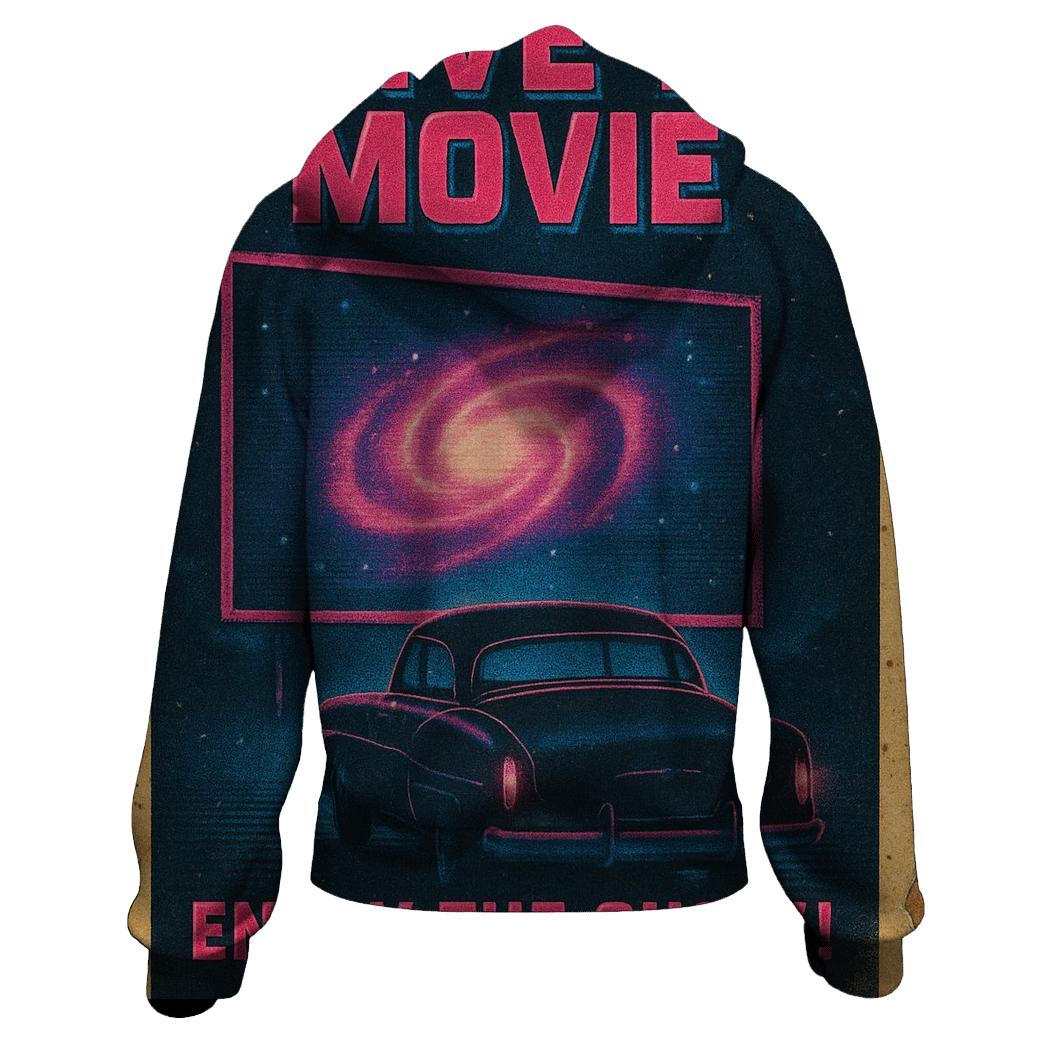 Aged Cosmic Drive In Movie Poster 1984 embroidered hoodies