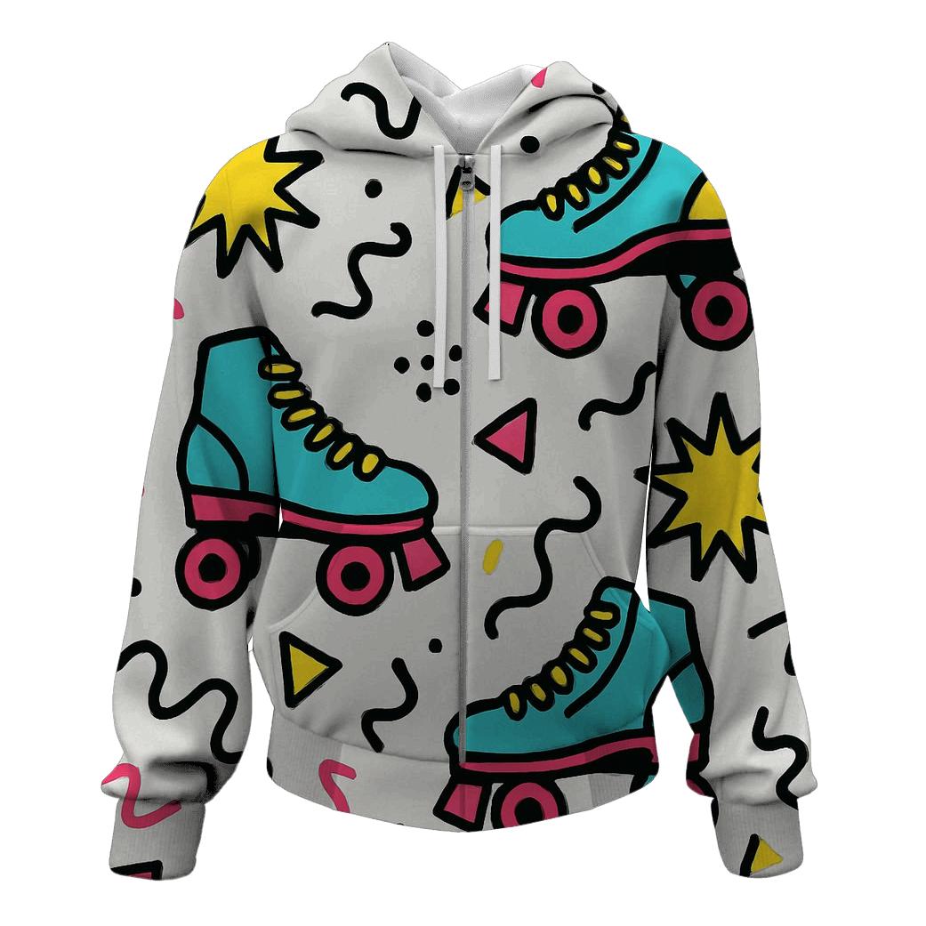 Memphis Roller Rink Confetti hoodies fashion