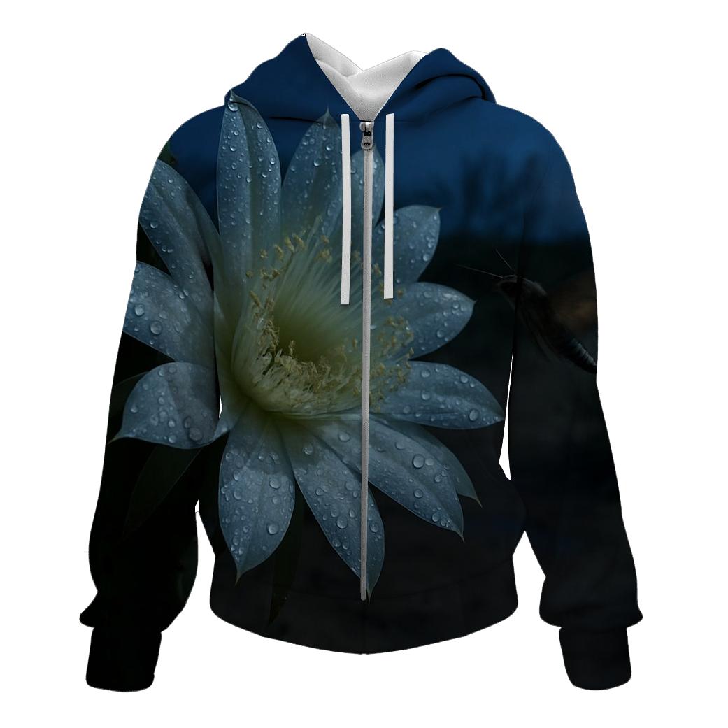 Night Blooming Cereus After Desert Rain heavyweight hoodies