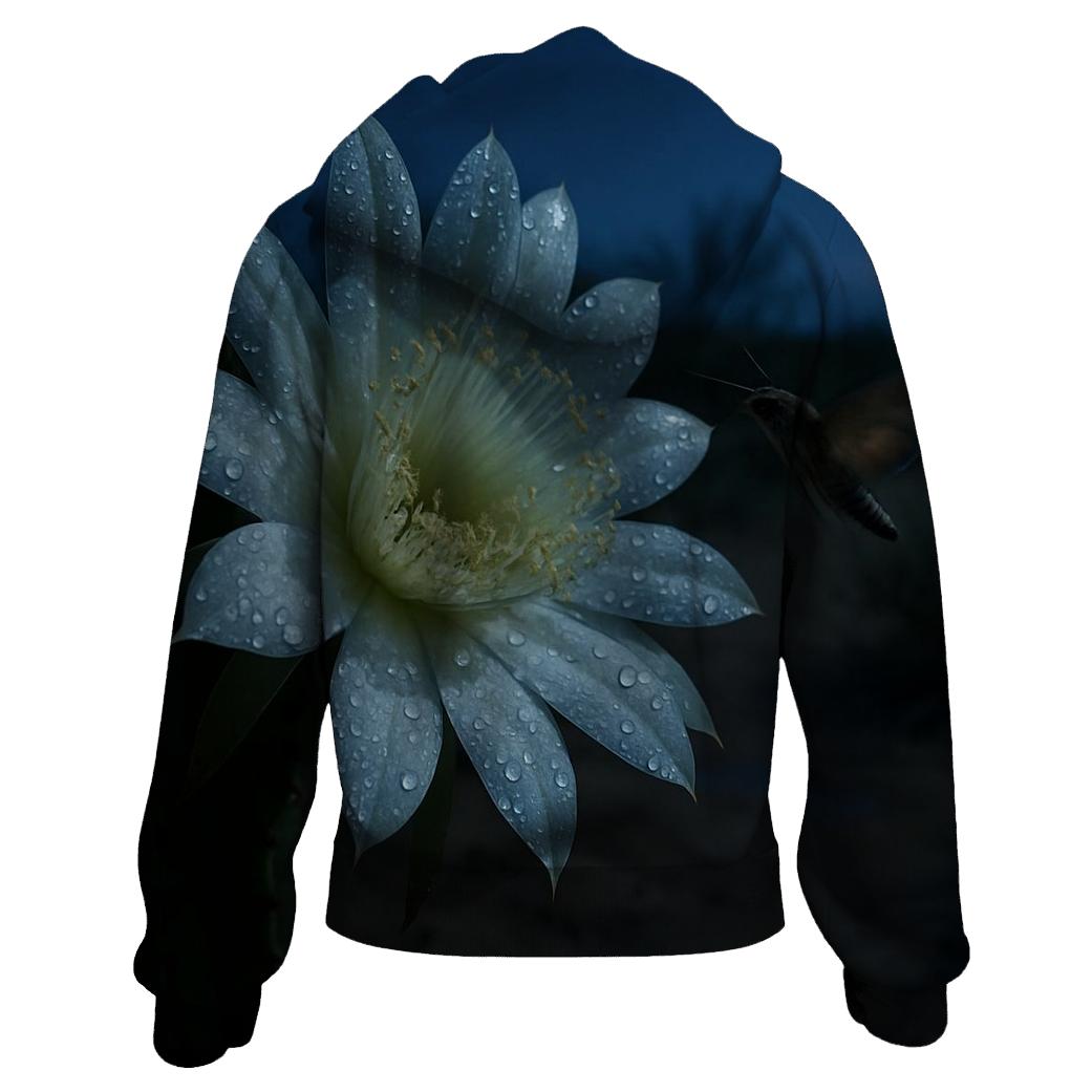 Night Blooming Cereus After Desert Rain heavyweight hoodies