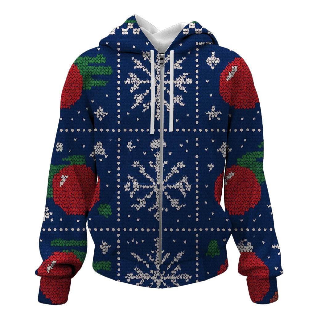 Ornament Comet Carousel Knit Panel Design lightweight hoodies