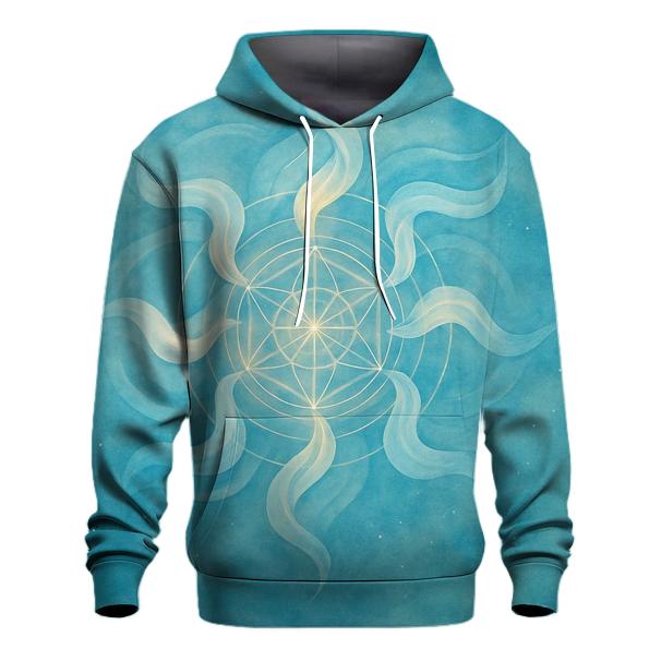 Luminous Breath Mandala embroidered hoodies