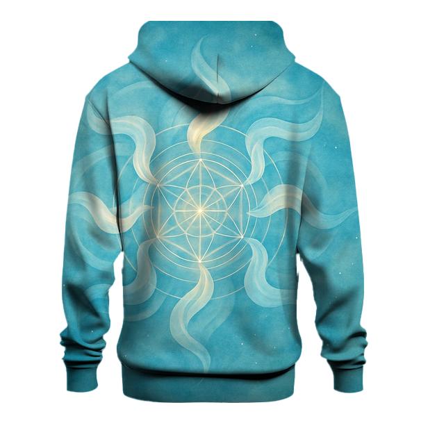 Luminous Breath Mandala embroidered hoodies