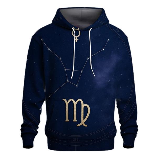 Virgo Mercury Garden Star Chart designer hoodies