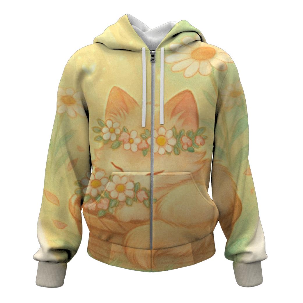 Sunbeam Meadow Basket Kitten hoodie trends