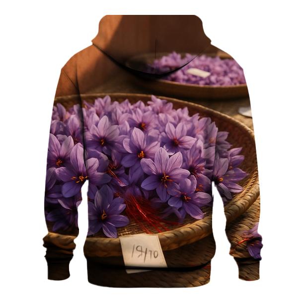 Saffron Crocus Drying Trays In A Mountain Courtyard designer hoodies