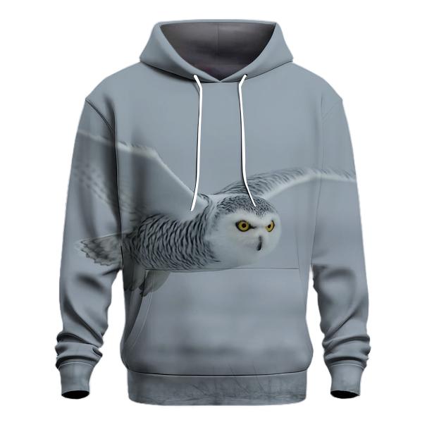 Fogline Forager Snowy Owl custom hoodies