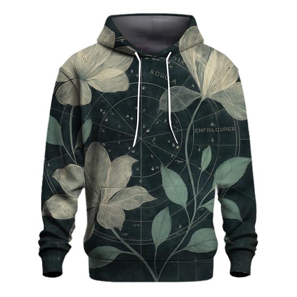 Midnight Botanical Star Chart Collage hoodie trends