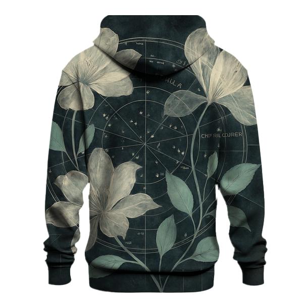 Midnight Botanical Star Chart Collage hoodie trends