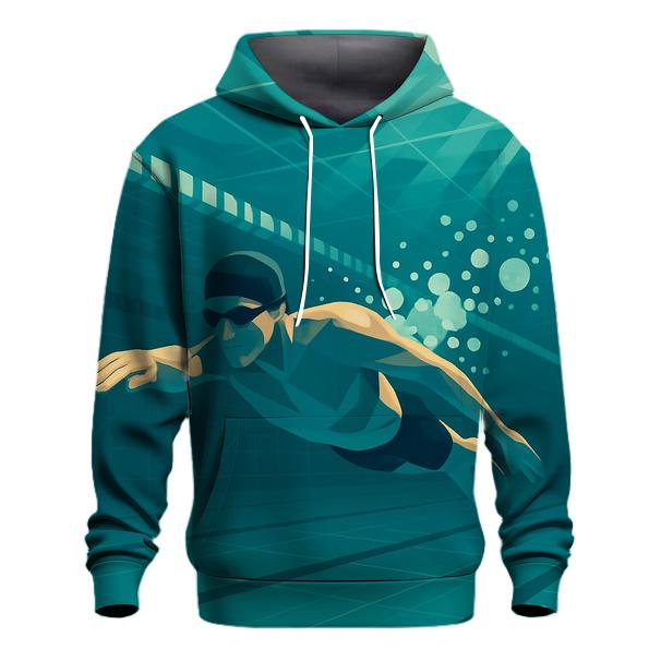 Underwater Pool Sprint Geometry hoodie trends